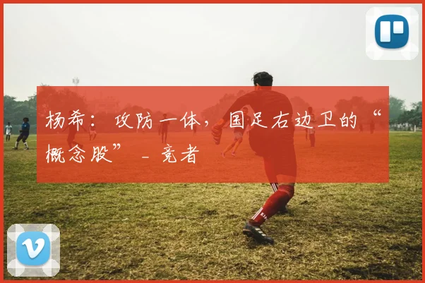 杨希:攻防一体,国足右边卫的“概念股” _ 竞者